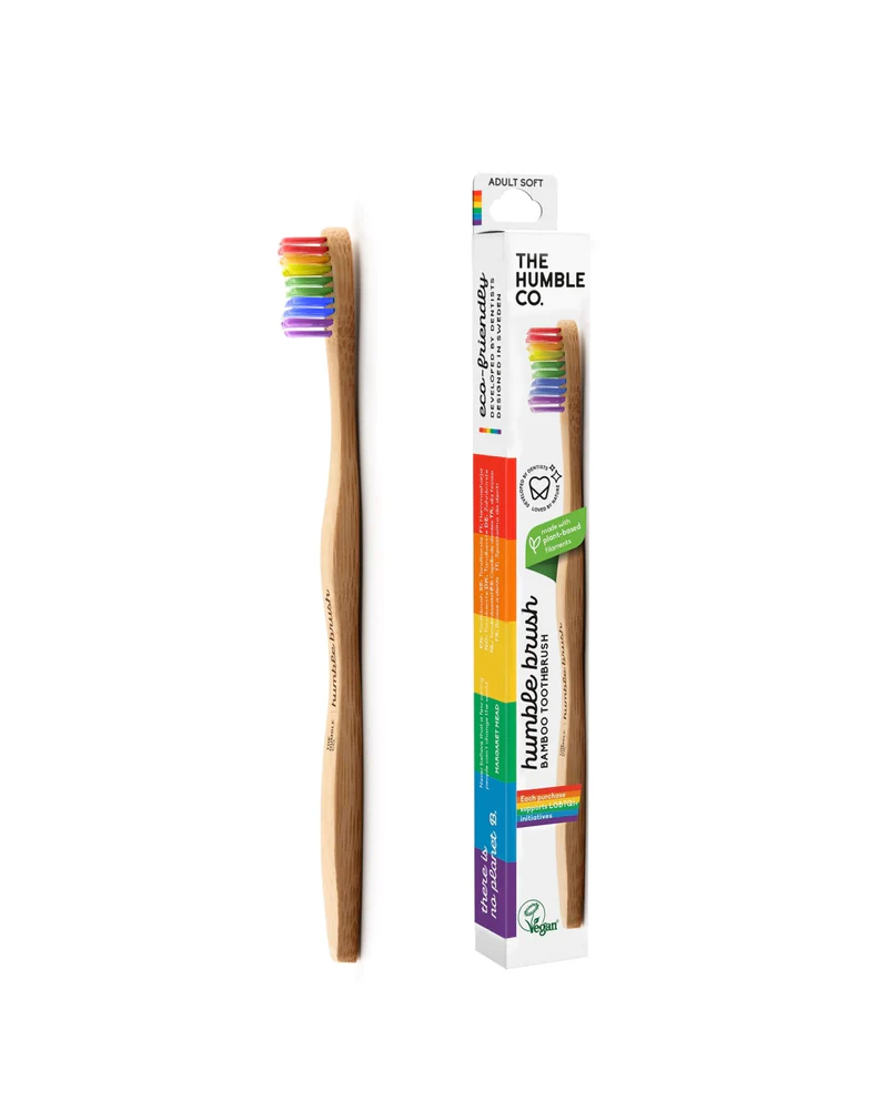 Humble Brush Bambuszahnbürste, soft, rainbow