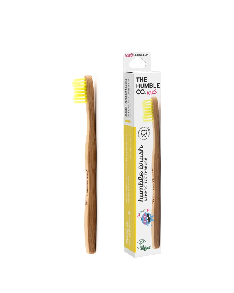 Humble Brush Kids Bambuszahnbürste, gelb